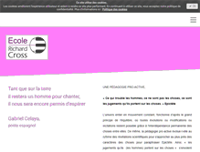 Tablet Screenshot of ecolerichardcross.fr